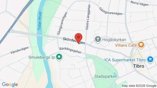 Apartments for rent i Tibro - kort over placeringen