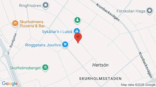 Apartments for rent i Luleå - kort over placeringen
