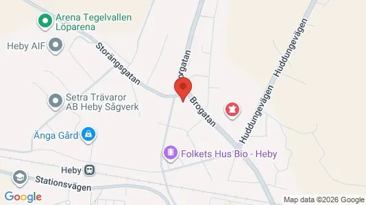 Apartments for rent i Heby - kort over placeringen