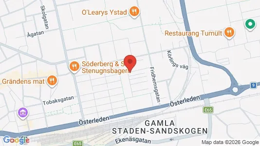 Apartments for rent i Ystad - kort over placeringen