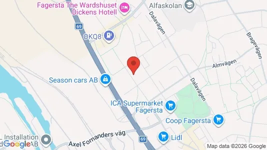 Apartments for rent i Fagersta - kort over placeringen