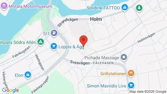 Apartments for rent i Motala - kort over placeringen