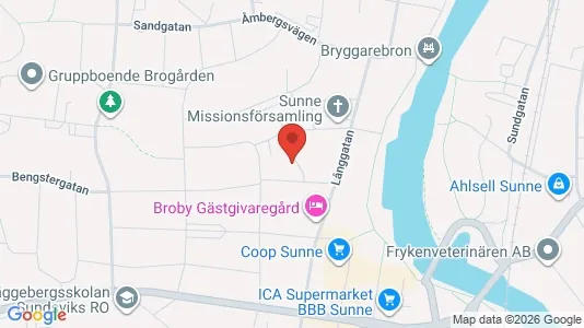 Apartments for rent i Sunne - kort over placeringen