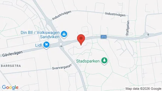 Apartments for rent i Sandviken - kort over placeringen