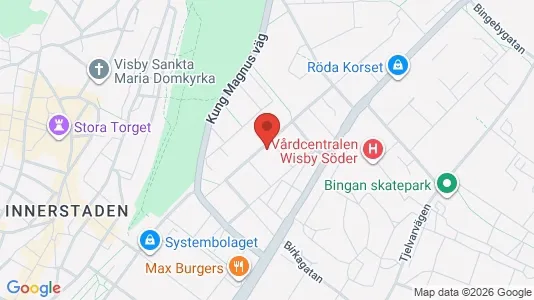 Apartments for rent i Gotland - kort over placeringen