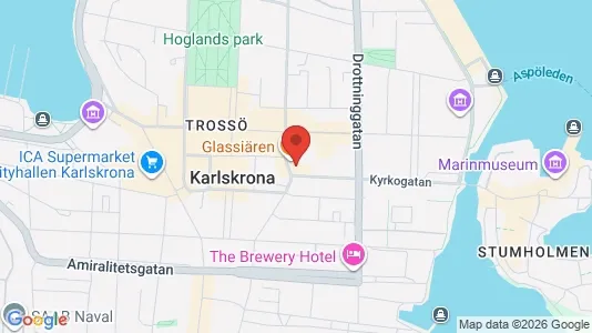 Apartments for rent i Karlskrona - kort over placeringen