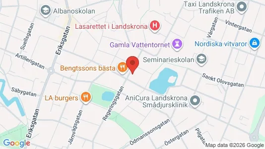 Apartments for rent i Landskrona - kort over placeringen