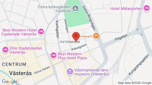 Apartments for rent i Västerås - kort over placeringen