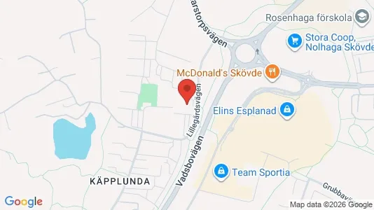 Apartments for rent i Skövde - kort over placeringen