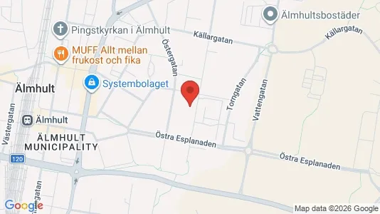 Apartments for rent i Älmhult - kort over placeringen