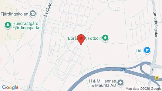 Apartments for rent i Borås - kort over placeringen
