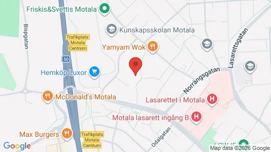 Apartments for rent i Motala - kort over placeringen