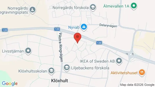 Apartments for rent i Älmhult - kort over placeringen