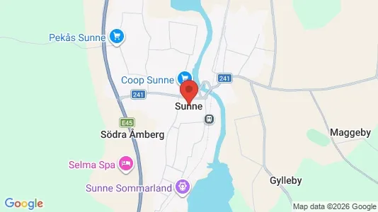 Apartments for rent i Sunne - kort over placeringen