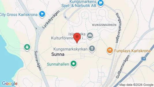 Apartments for rent i Karlskrona - kort over placeringen