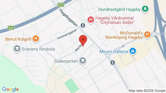 Apartments for rent i Norrköping - kort over placeringen