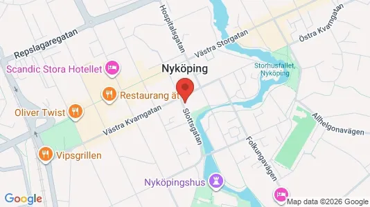 Apartments for rent i Nyköping - kort over placeringen