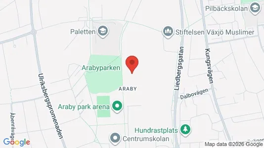 Apartments for rent i Växjö - kort over placeringen