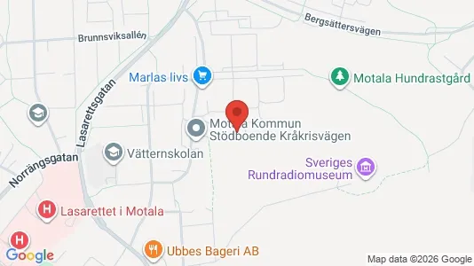 Apartments for rent i Motala - kort over placeringen