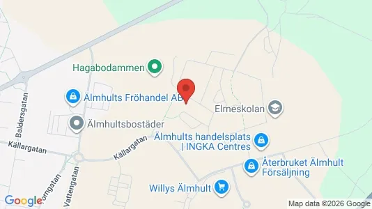 Apartments for rent i Älmhult - kort over placeringen