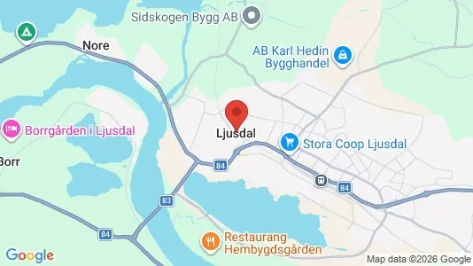 Apartments for rent i Ljusdal - kort over placeringen