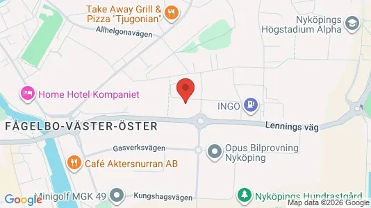 Apartments for rent i Nyköping - kort over placeringen