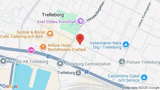Apartments for rent i Trelleborg - kort over placeringen