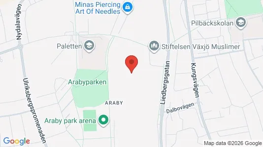 Apartments for rent i Växjö - kort over placeringen