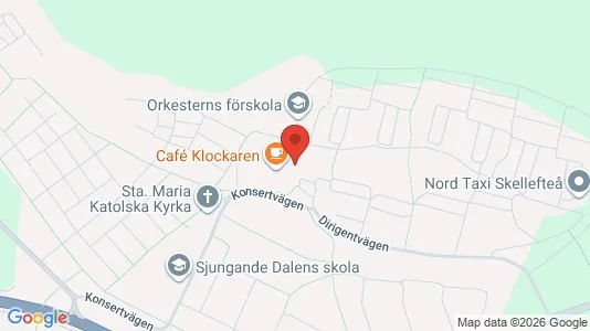 Apartments for rent i Skellefteå - kort over placeringen