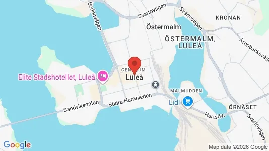 Houses for rent i Luleå - kort over placeringen