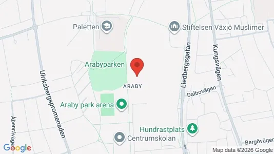 Apartments for rent i Växjö - kort over placeringen