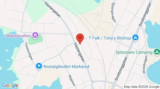 Apartments for rent i Markaryd - kort over placeringen