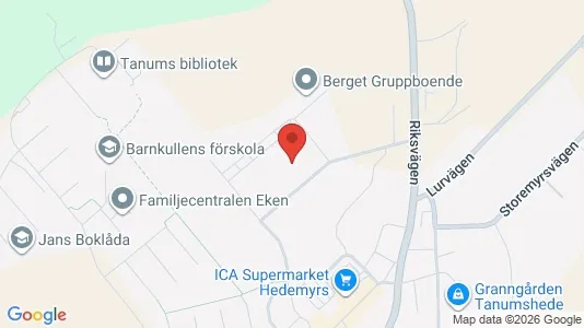 Apartments for rent i Tanum - kort over placeringen