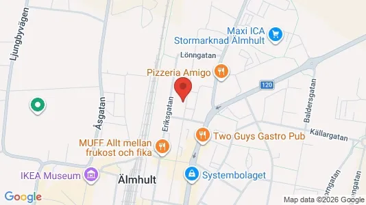 Apartments for rent i Älmhult - kort over placeringen