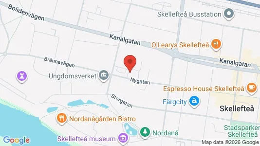 Apartments for rent i Skellefteå - kort over placeringen