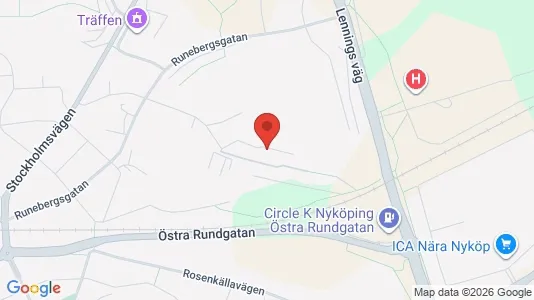 Apartments for rent i Nyköping - kort over placeringen
