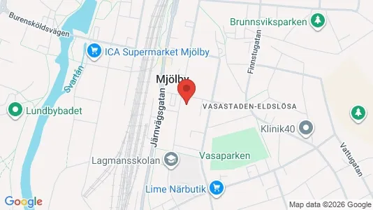 Apartments for rent i Mjölby - kort over placeringen