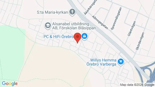 Apartments for rent i Örebro - kort over placeringen