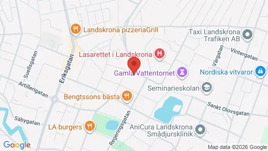 Apartments for rent i Landskrona - kort over placeringen