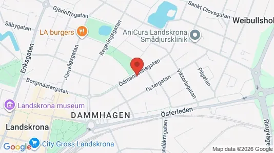 Apartments for rent i Landskrona - kort over placeringen