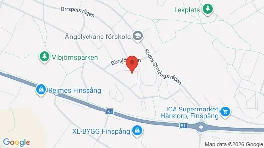 Apartments for rent i Finspång - kort over placeringen
