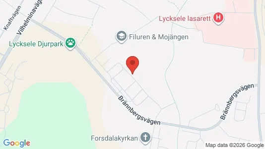 Apartments for rent i Lycksele - kort over placeringen