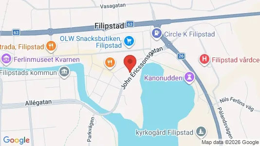 Apartments for rent i Filipstad - kort over placeringen
