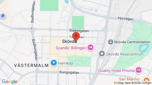 Apartments for rent i Skövde - kort over placeringen