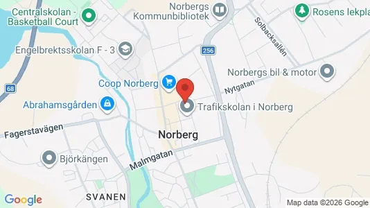 Apartments for rent i Norberg - kort over placeringen