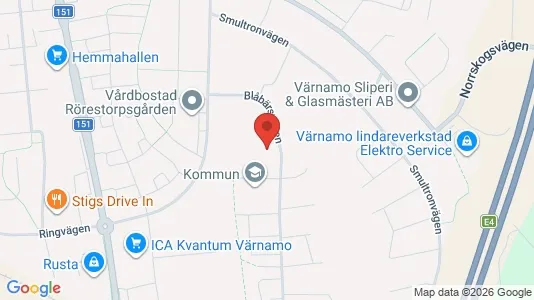 Apartments for rent i Värnamo - kort over placeringen