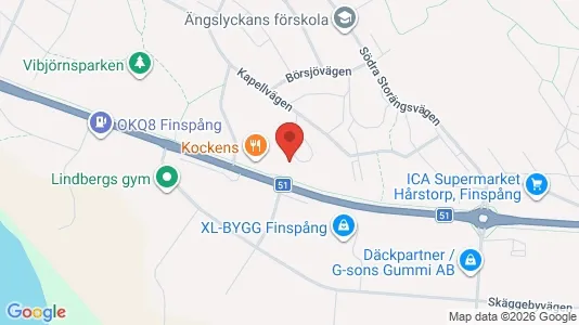 Apartments for rent i Finspång - kort over placeringen