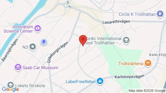Apartments for rent i Trollhättan - kort over placeringen