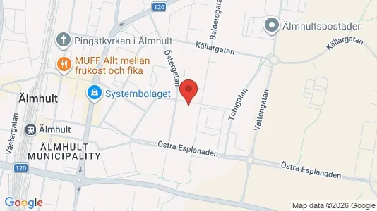 Apartments for rent i Älmhult - kort over placeringen