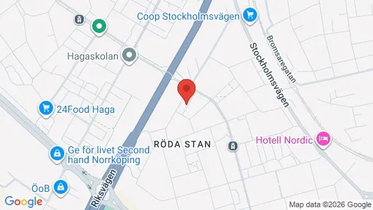 Apartments for rent i Norrköping - kort over placeringen